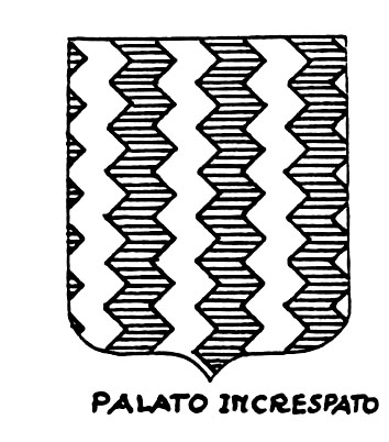 Bild des heraldischen Begriffs: Palato increspato